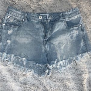 Frayed shorts